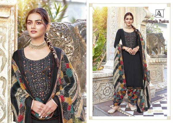 Alok Fusion Patiyala 2 Fancy Rayon Embroidery Dress Materials